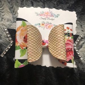 Handmade boutique floral bow